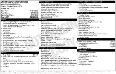 2024 Subaru Solterra Limited