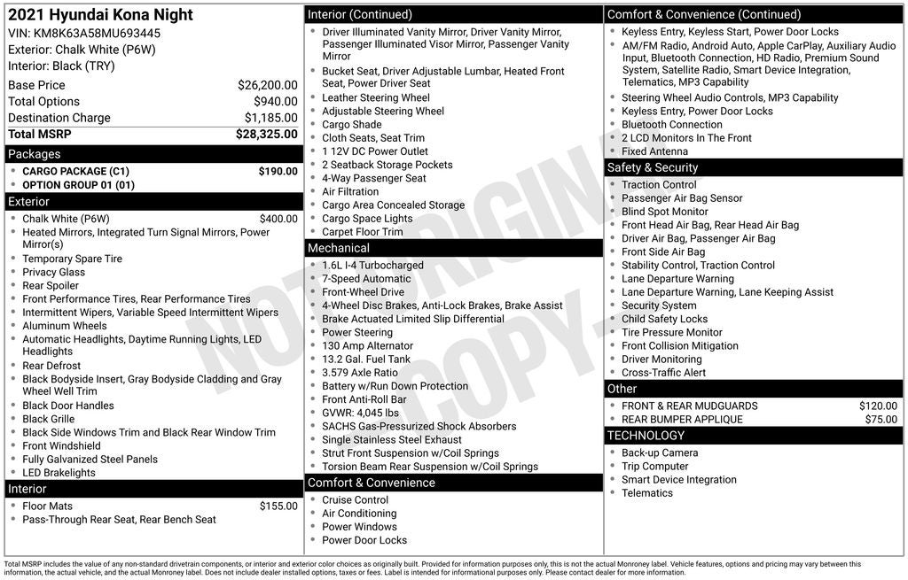 2021 Hyundai Kona NIGHT